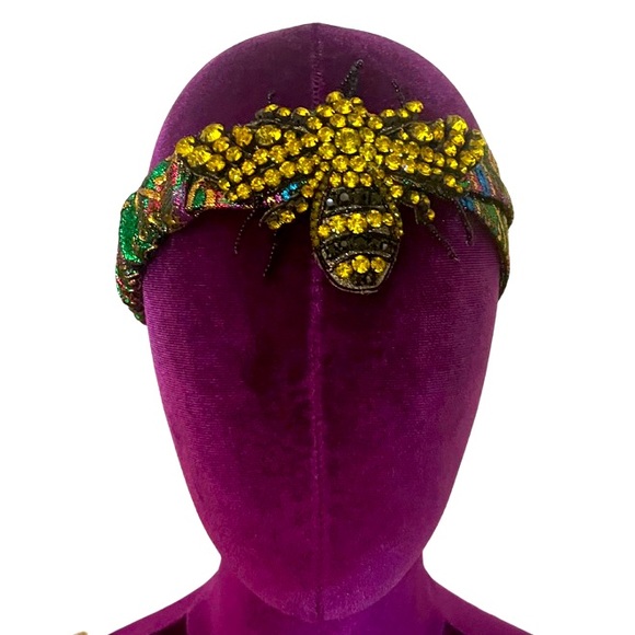 Gucci Accessories - Gucci Crystal Embellished Bee Headband